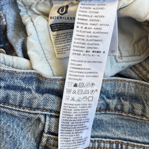 Levi's Light Blue Straight Leg Jeans - Picture 6 of 7